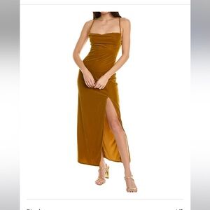 Staud Bellamy Lace-Up Velvet Slipdress NWT size medium